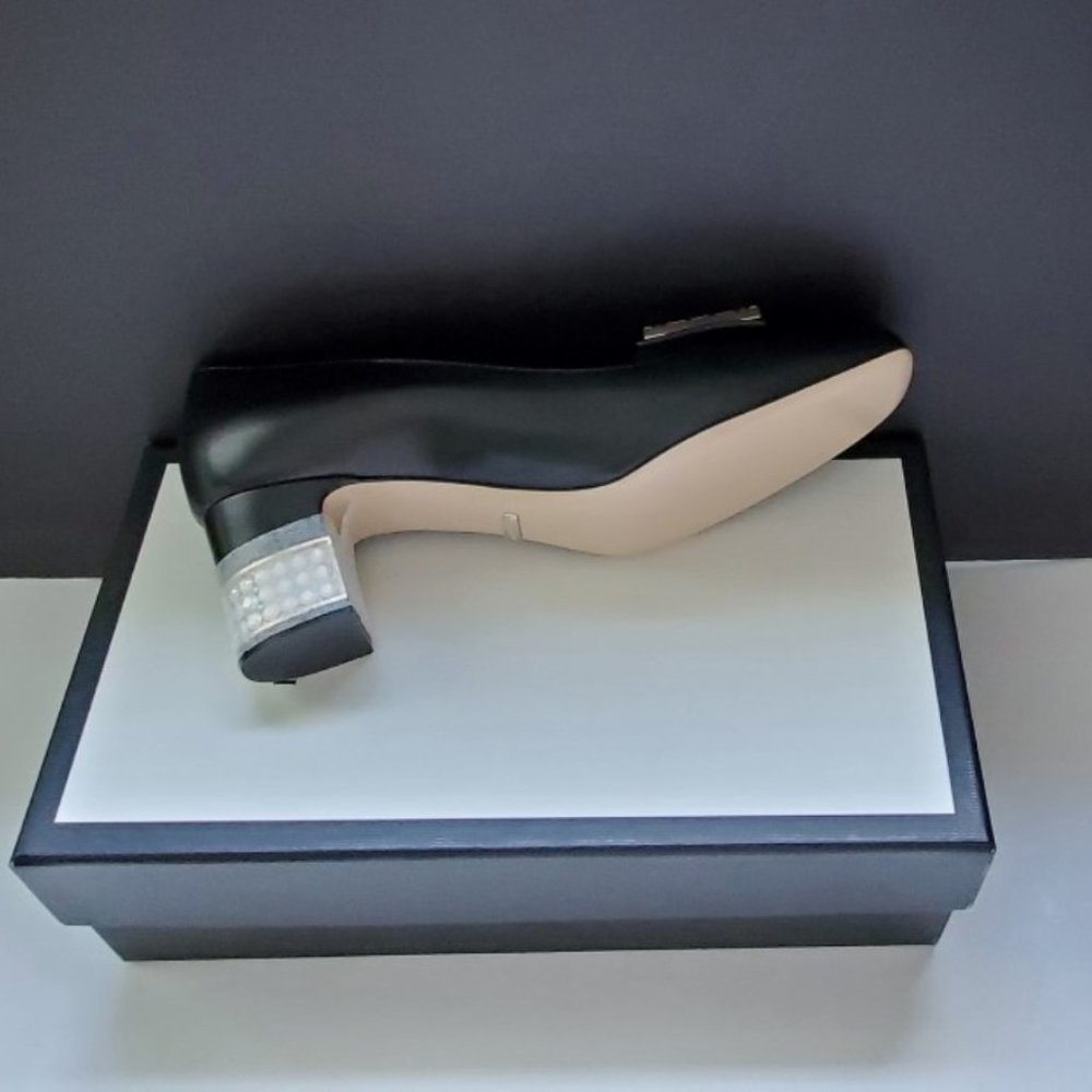 NIB Gucci Madelyn black crystal shoes IT 37 - Picture 8 of 8